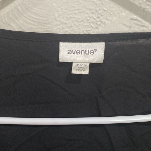 Avenue Val Solid Black Dress Size 22/24 Or XL/XXL - Picture 3 of 9